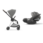 Cybex Travel System Mios Mirage Grey-Chrome Brown con Cloud T