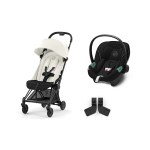 Cybex Travel System Coya Matt Black-Off White con Aton S2 I-Size