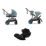 Cybex Trio e-Gazelle S TPE Stormy Blue con Cloud G