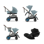 Cybex Trio e-Gazelle S TPE Stormy Blue con Cloud G