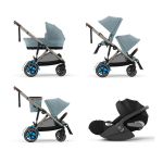 Cybex Trio e-Gazelle S TPE Stormy Blue con Cloud T