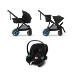 Cybex Trio e-Gazelle S BLK Moon Black con Aton s2