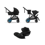 Cybex Trio e-Gazelle S BLK Moon Black con Cloud G