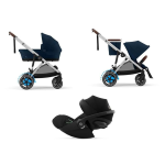 Cybex Trio e-Gazelle S SLV Ocean Blue con Cloud G