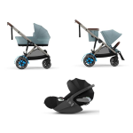 Cybex Trio e-Gazelle S TPE Stormy Blue con Cloud T