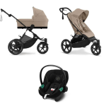 Cybex Trio Avi Spin Blk Almond Beige con Aton S2