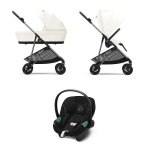 Cybex Trio Melio Canvas White con Aton S2