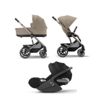 Cybex Trio Balios S Lux TPE Almond Beige con Cloud T 