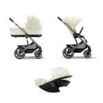 Cybex Trio Balios S lux Seashell Beige con Cloud G i-Size Plus