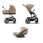 Cybex Trio Gazelle S Tpe Almond Beige con Cloud T Plus