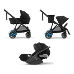 Cybex Trio e-Gazelle Blk Moon Black con Cloud T