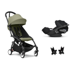 Stokke Travel System Yoyo 3 Black-Olive con Cloud T