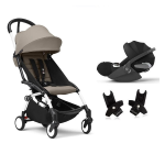 Stokke Travel System YoYo 3 White-Taupe e Cloud T