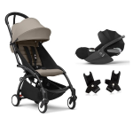 Stokke Travel System YoYo 3 Black-Taupe e Cloud T