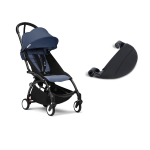 Stokke Passeggino YoYo 3 Black-Air France Blue con Poggiagambe