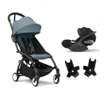 Stokke Travel System YoYo 3 Black-Aqua e Cloud T