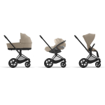 Cybex Trio Priam Cozy Beige-Matt Black con Cloud T I-Size