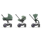 Cybex Trio ePriam Leaf Green con Telaio Chrome Black e Cloud T