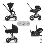 Cybex Trio Priam 4-in-1 Sepia Black-Matt Black con Isofix e Sensor Safe