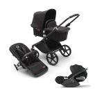 Bugaboo Trio Fox Cub Midnight Black con Cloud T Plus