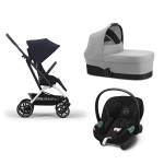 Trio Cybex Eezy S Twist+2 SLV Dark Blue e Aton S2