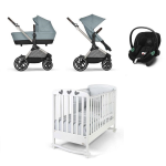 Kit Nascita Trio Cybex EOS Lux Sky Blue e Lettino Simply