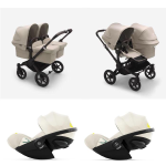 Donkey 5 Trio Gemellare Black-Desert Taupe e Cloud G Plus I-Size