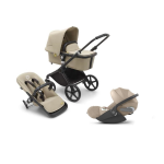 Bugaboo Trio Fox Cub Desert Beige con Cloud T Plus I-Size