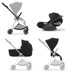 Cybex Trio Mios 3 in 1 Onyx Black-Chrome Black con Cloud T I-Size