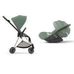 Travel System Mios Leaf Green-Rosegold con Cloud T I-Size