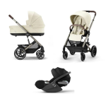 Cybex Trio Balios S Lux TPE Seashell Beige con Cloud T I-Size