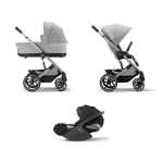 Cybex Trio Balios S Lux SLV Lava Grey con Cloud T Plus I-Size