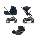 Cybex Trio Balios S Lux Slv Ocean Blue con Cloud T I-Size