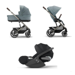 Cybex Trio Balios S Lux TPE Sky Blue con Cloud T Plus I-Size