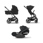 Cybex Trio Balios S Lux BLK Moon Black con Cloud T Plus I-Size