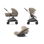 Cybex Trio Melio Almond Beige con Cloud T Plus I-Size