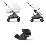 Cybex Trio Melio Cotton White Beige con Cloud T I-Size