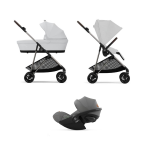 Cybex Trio Melio Fog Grey con Cloud G I-Size