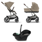 Cybex Trio Balios S Lux TPE Almond Beige con Aton S2