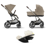 Cybex Trio Balios S lux Almond Beige con Cloud G i-Size Plus