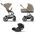 Cybex Trio Balios S Lux TPE Almond Beige con Cloud T I-Size