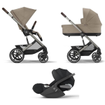 Cybex Trio Balios S Lux TPE Almond Beige con Cloud T Plus I-Size