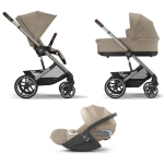 Cybex Trio Balios S Lux TPE Almond Beige con Cloud T Plus I-Size