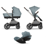 Cybex Trio EOS LUX TPE Sky Blue con Cloud G Plus i-Size