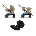 Cybex Trio e-Gazelle S BLK Almond Beige con Cloud G