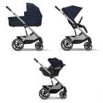 Cybex Trio Balios S Lux SLV Ocean Blue con Aton S2 i-Size