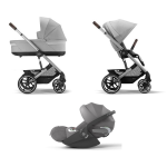 Cybex Trio Balios S Lux SLV Lava Grey con Cloud T Plus I-Size