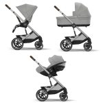 Cybex Trio Balios S Lux SLV Stone Grey con Cloud G i-Size