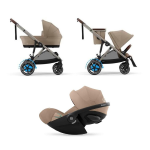 Cybex Trio e-Gazelle S TPE Almond Beige con Cloud G Plus