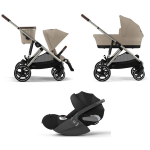 Cybex Trio Gazelle S Tpe Almond Beige con Cloud T 